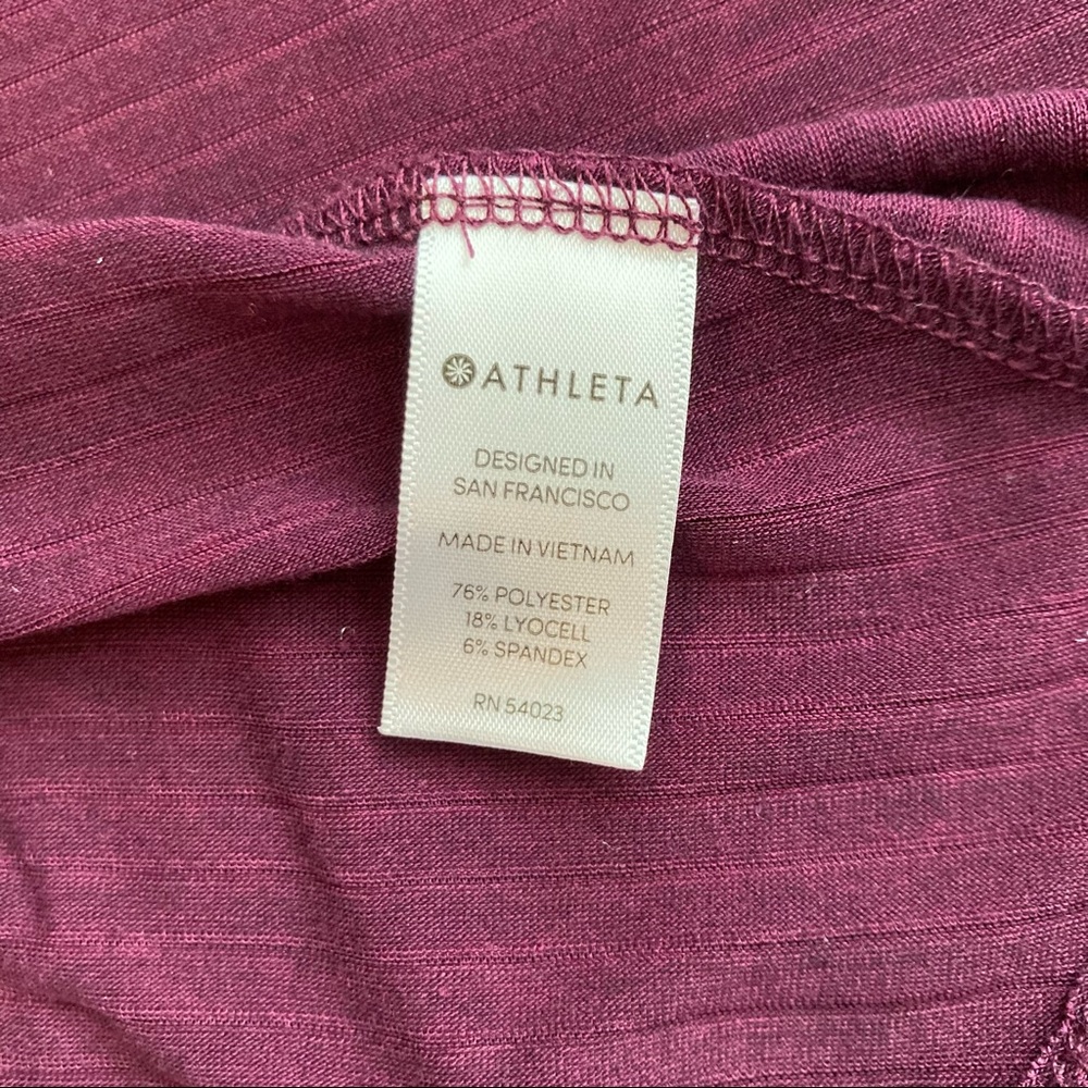 Athleta Women’s Top Style54023 Athletic Tank w/open back detail Purple - Picture 6 of 7